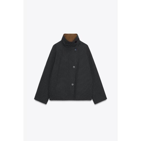 ZARA ZW COLLECTION REVERSIBLE SHORT TRENCH COAT